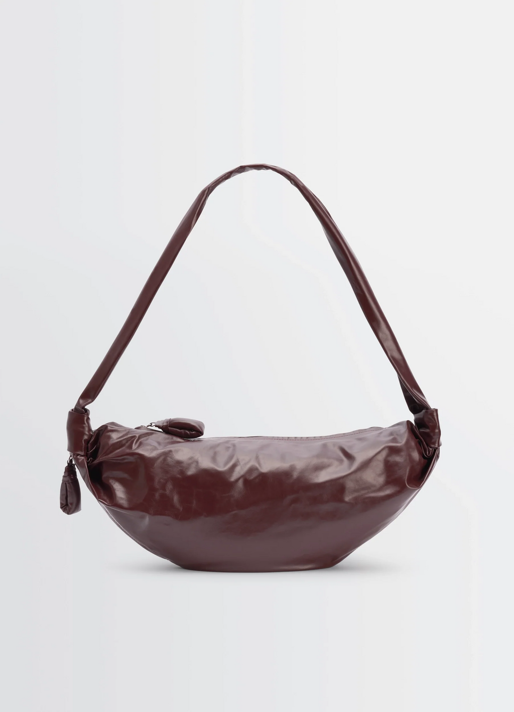 SAC CROISSANT MOYEN SOUPLE EN CUIR PAPIER