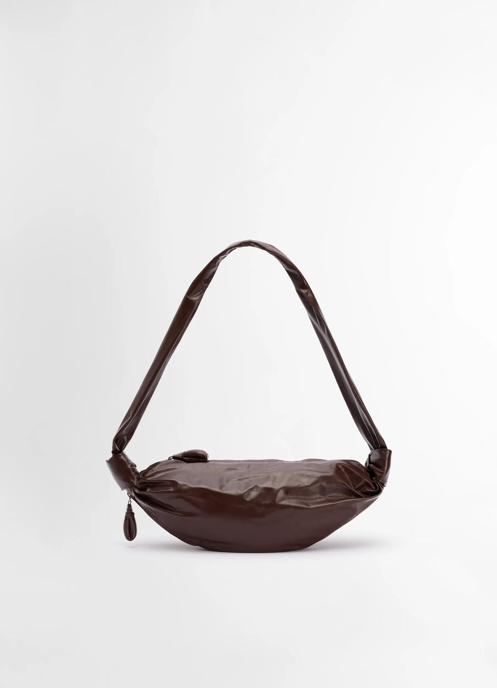 PETIT SAC CROISSANT SOUPLE EN CUIR PAPIER