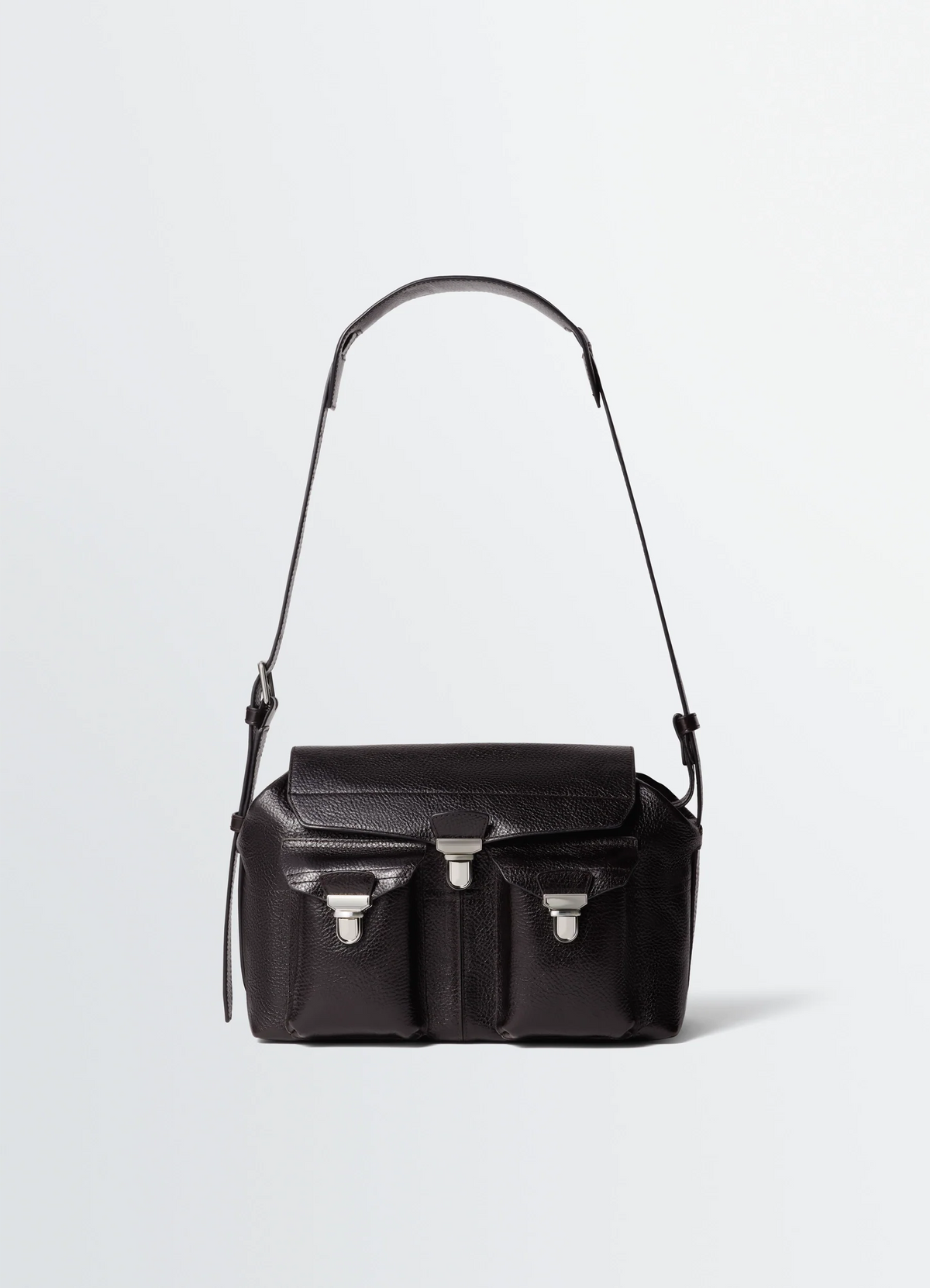 SAC DE VOYAGE MOYEN EN CUIR VÉGÉTAL BRILLANT