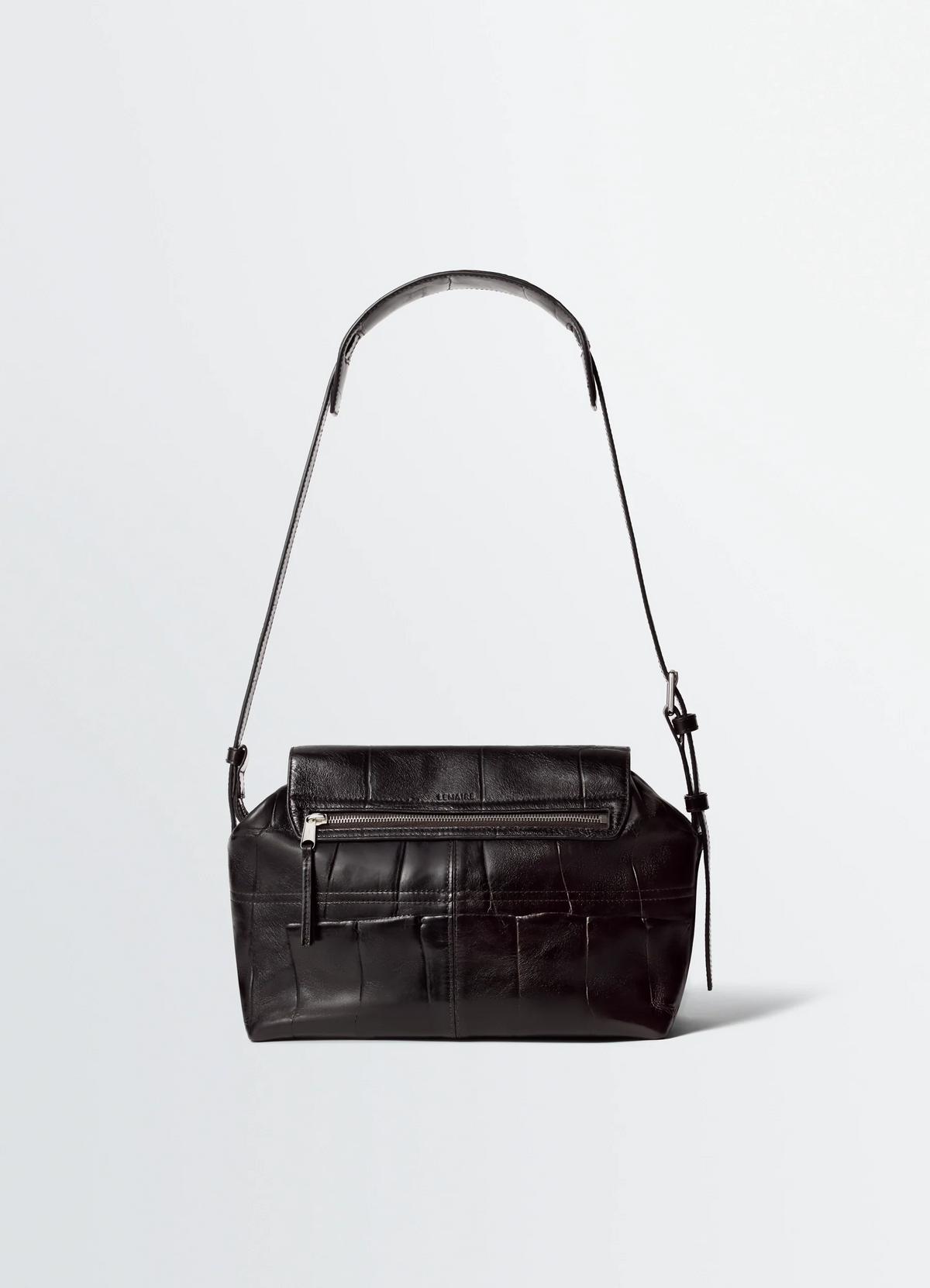 MEDIUM GEAR BAG IN CROCO EMBOSSED LEATHER