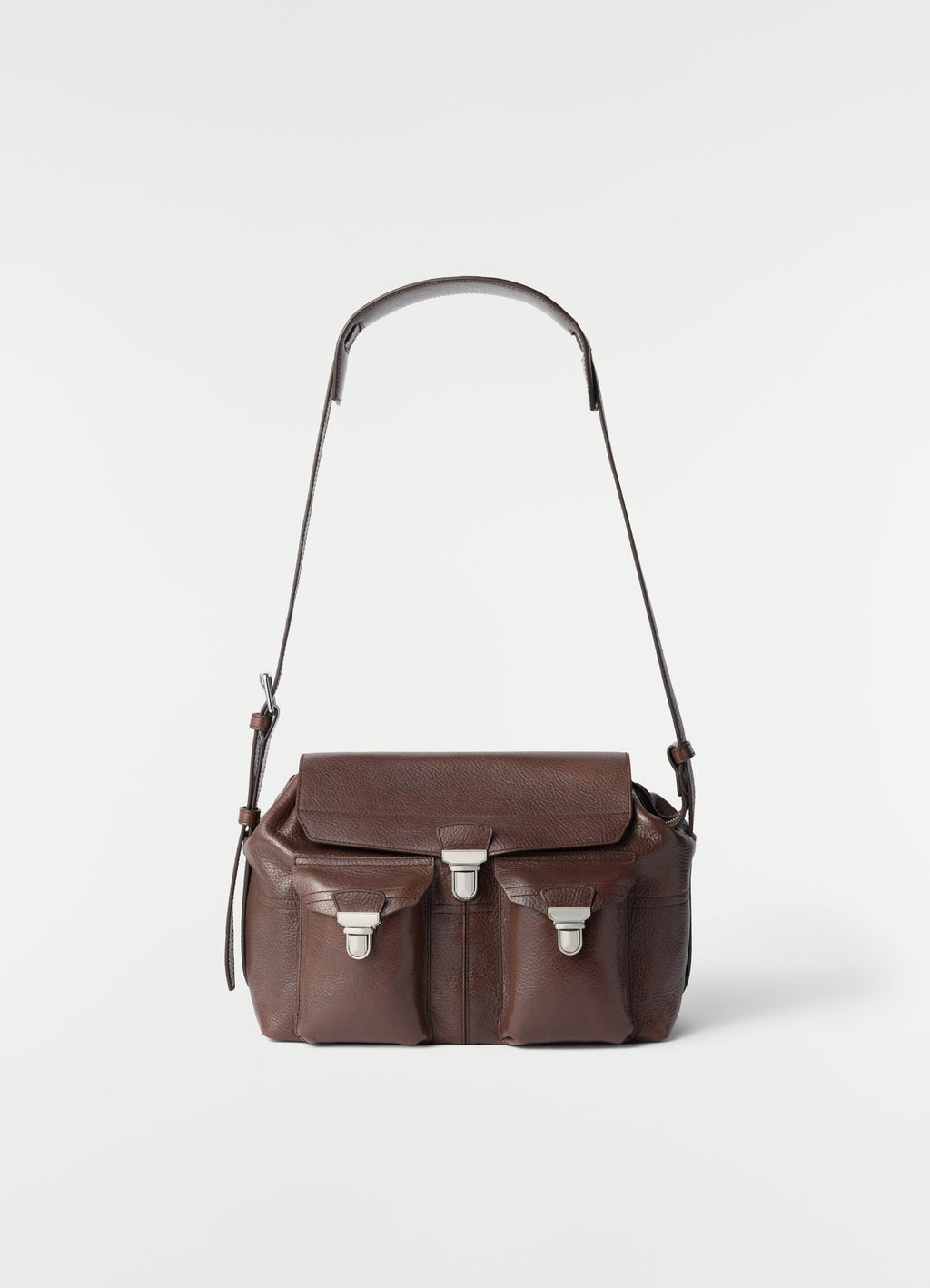 SAC DE VOYAGE MOYEN EN CUIR VÉGÉTAL BRILLANT