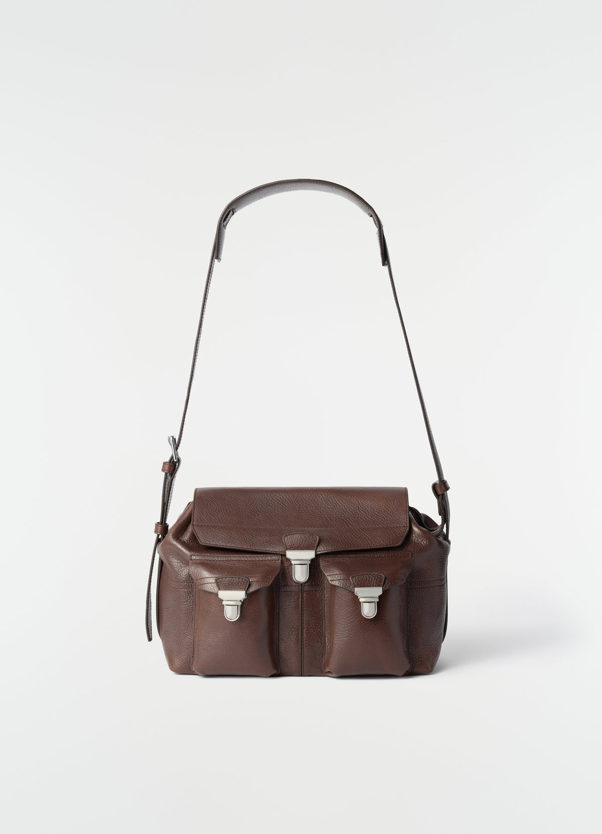 SAC DE VOYAGE MOYEN EN CUIR VÉGÉTAL BRILLANT
