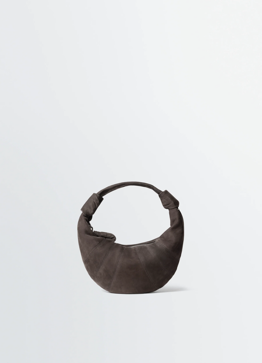 MINI SAC CROISSANT FORTUNE EN NUBUCK D'ALPAGA