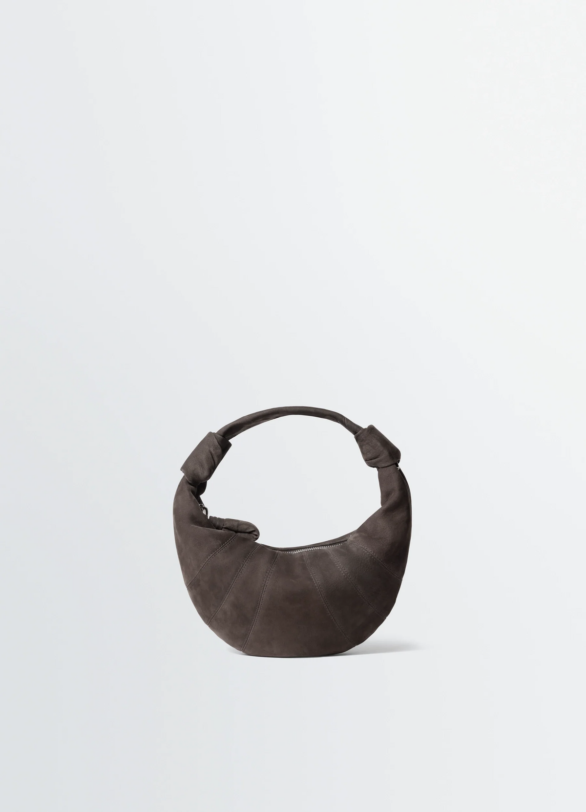 MINI SAC CROISSANT FORTUNE EN NUBUCK D'ALPAGA