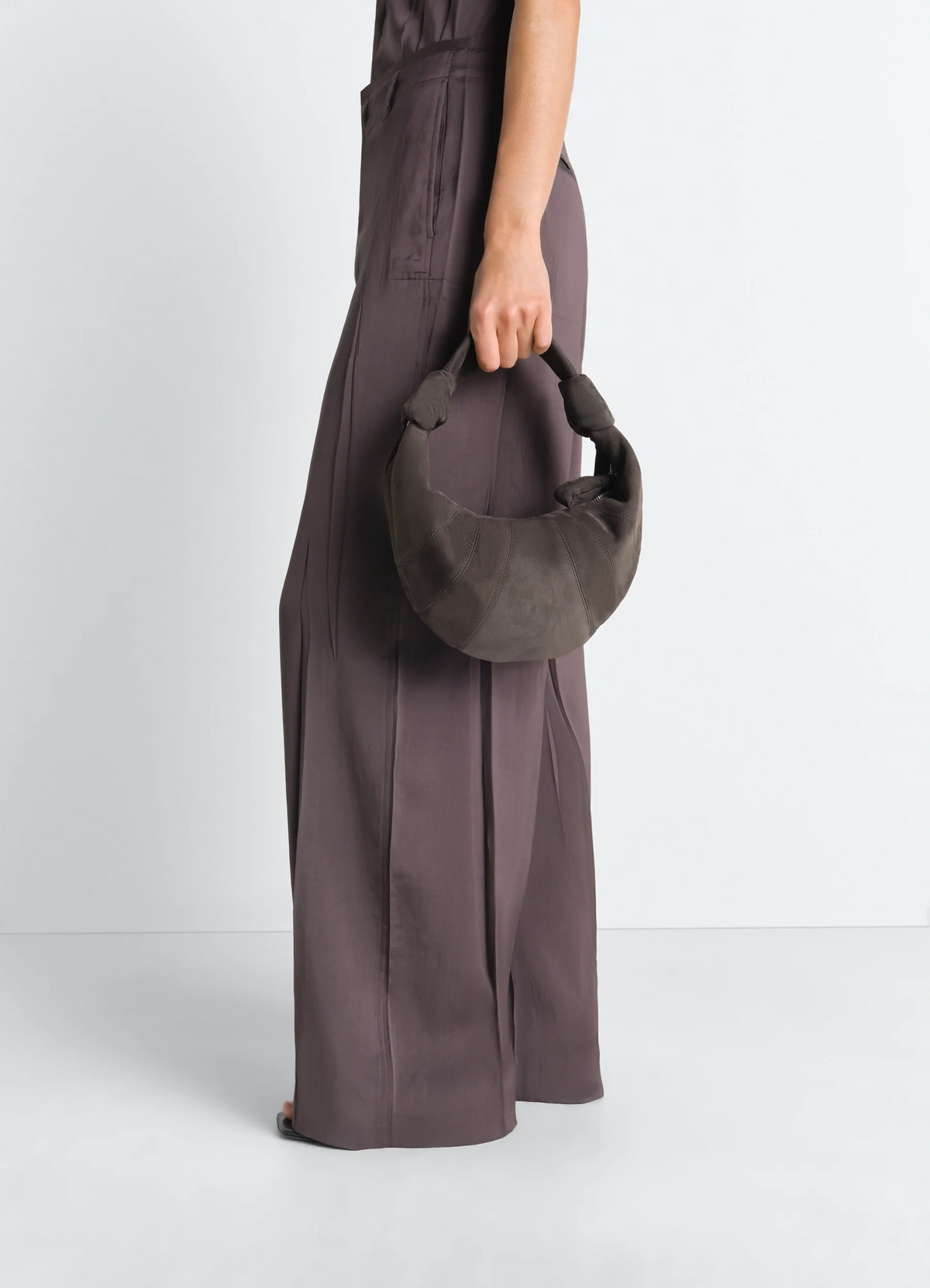 MINI SAC CROISSANT FORTUNE EN NUBUCK D'ALPAGA