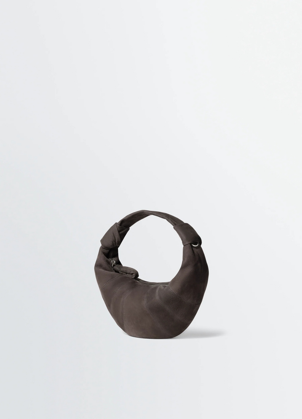 MINI SAC CROISSANT FORTUNE EN NUBUCK D'ALPAGA