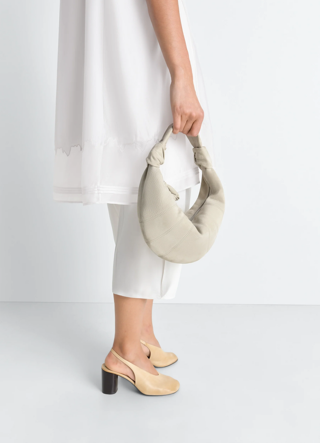 MINI SAC CROISSANT FORTUNE EN NUBUCK D'ALPAGA
