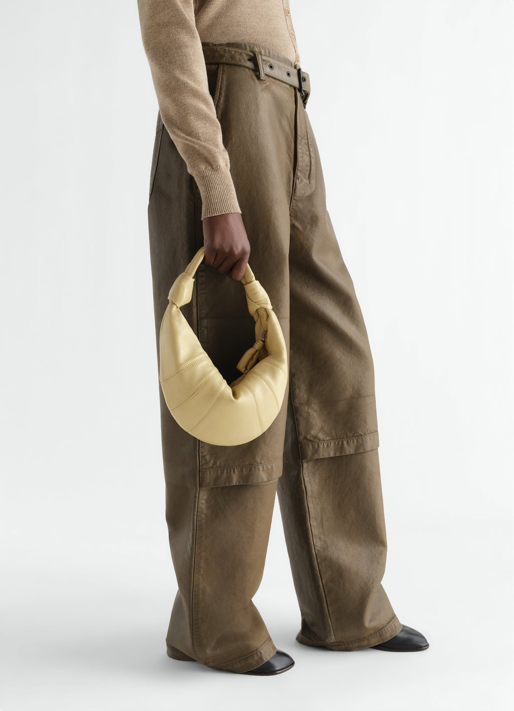 MINI FORTUNE CROISSANT BAG IN SOFT NAPPA LEATHER