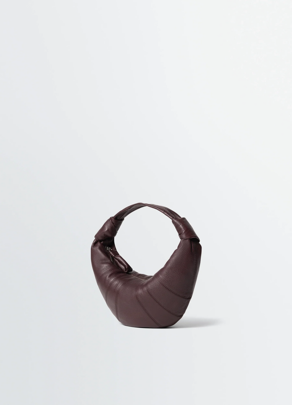 MINI SAC FORTUNE CROISSANT EN CUIR GRAINÉ SOUPLE