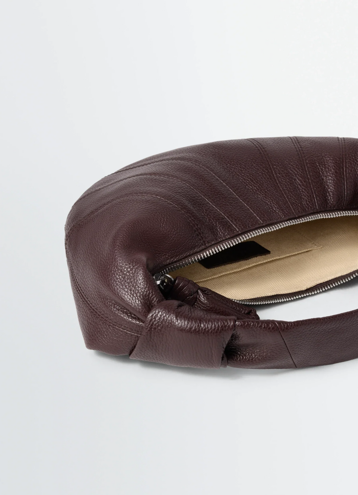 MINI FORTUNE CROISSANT BAG IN SOFT GRAINED LEATHER