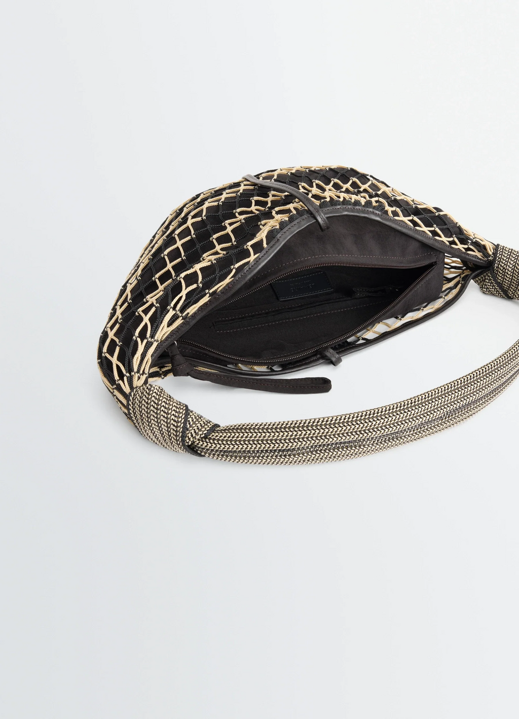 FORTUNE CROISSANT FILT BAG IN POLYESTER NET