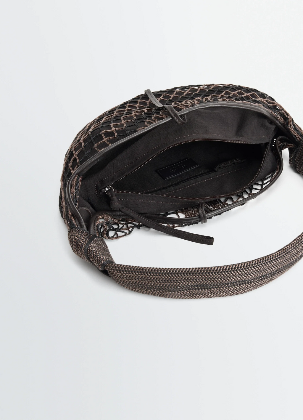 FORTUNE CROISSANT FILT BAG IN POLYESTER NET