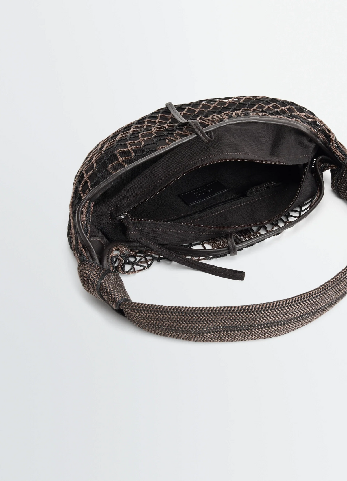 FORTUNE CROISSANT FILT BAG IN POLYESTER NET