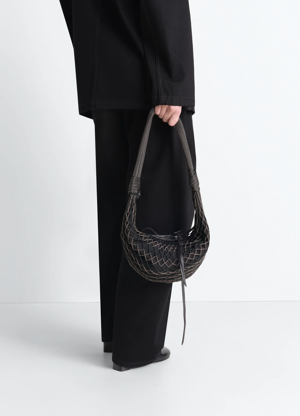 FORTUNE CROISSANT FILT BAG IN POLYESTER NET