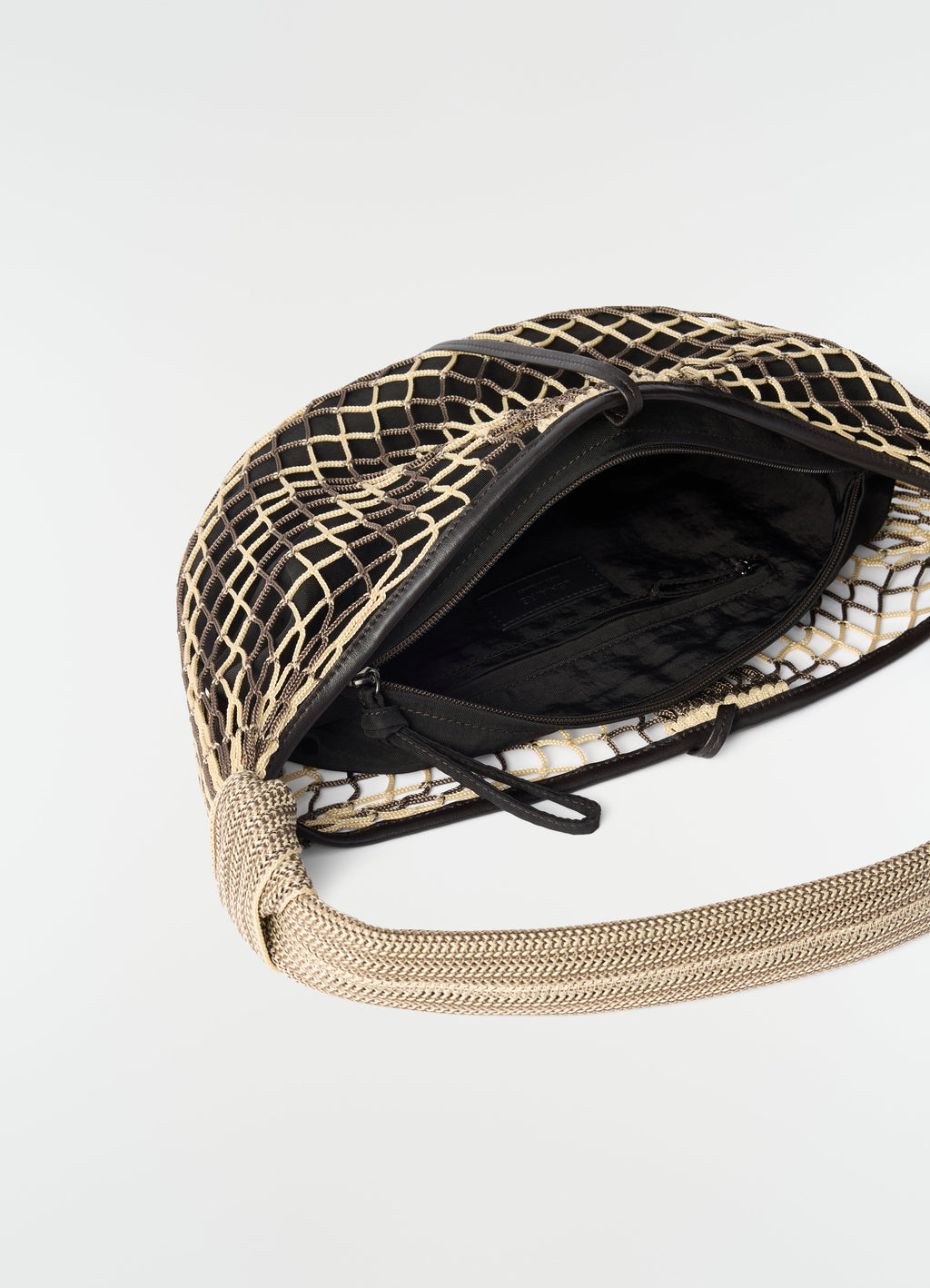 FORTUNE CROISSANT FILT BAG IN POLYESTER NET