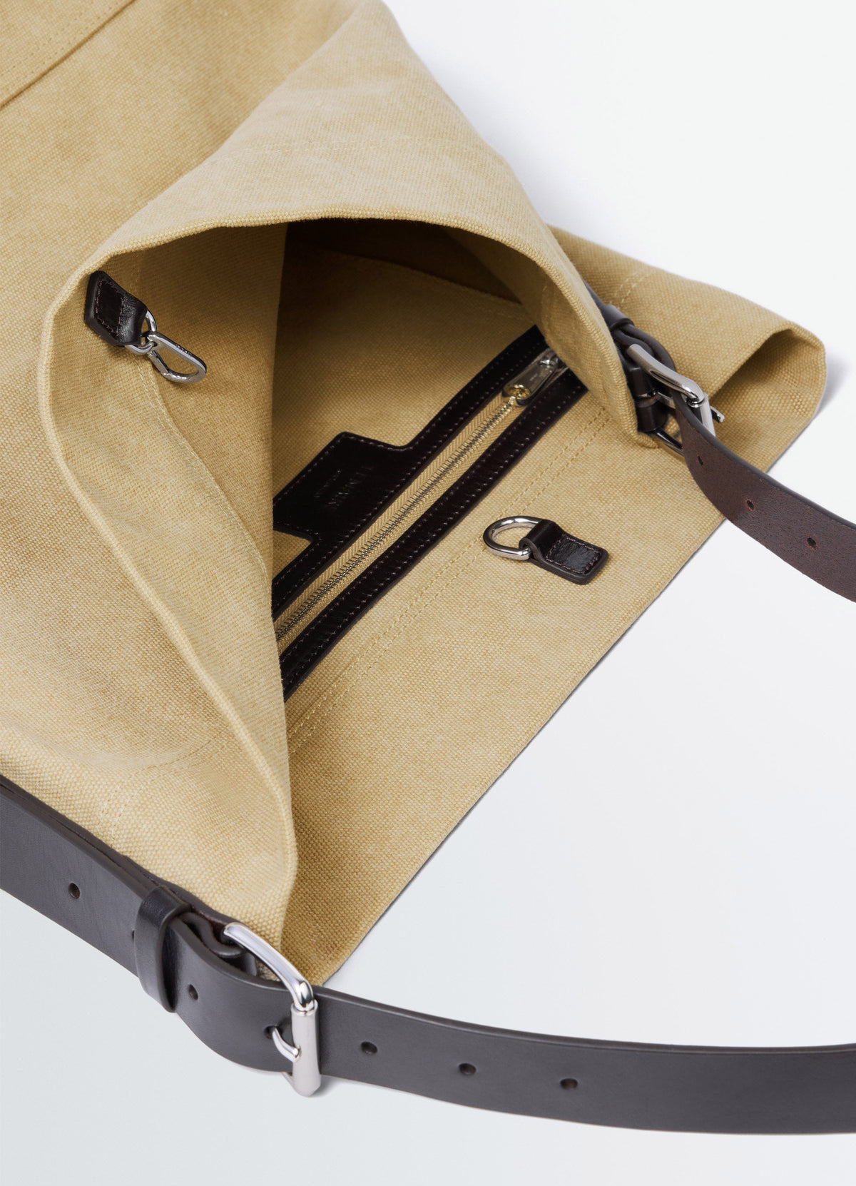CABAS À CEINTURE EN TOILE DE COTON