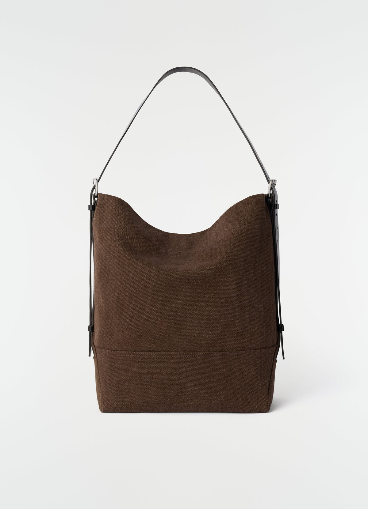 BELTED TOTE BAG IN ECO HEAVY COTTON CANVAS