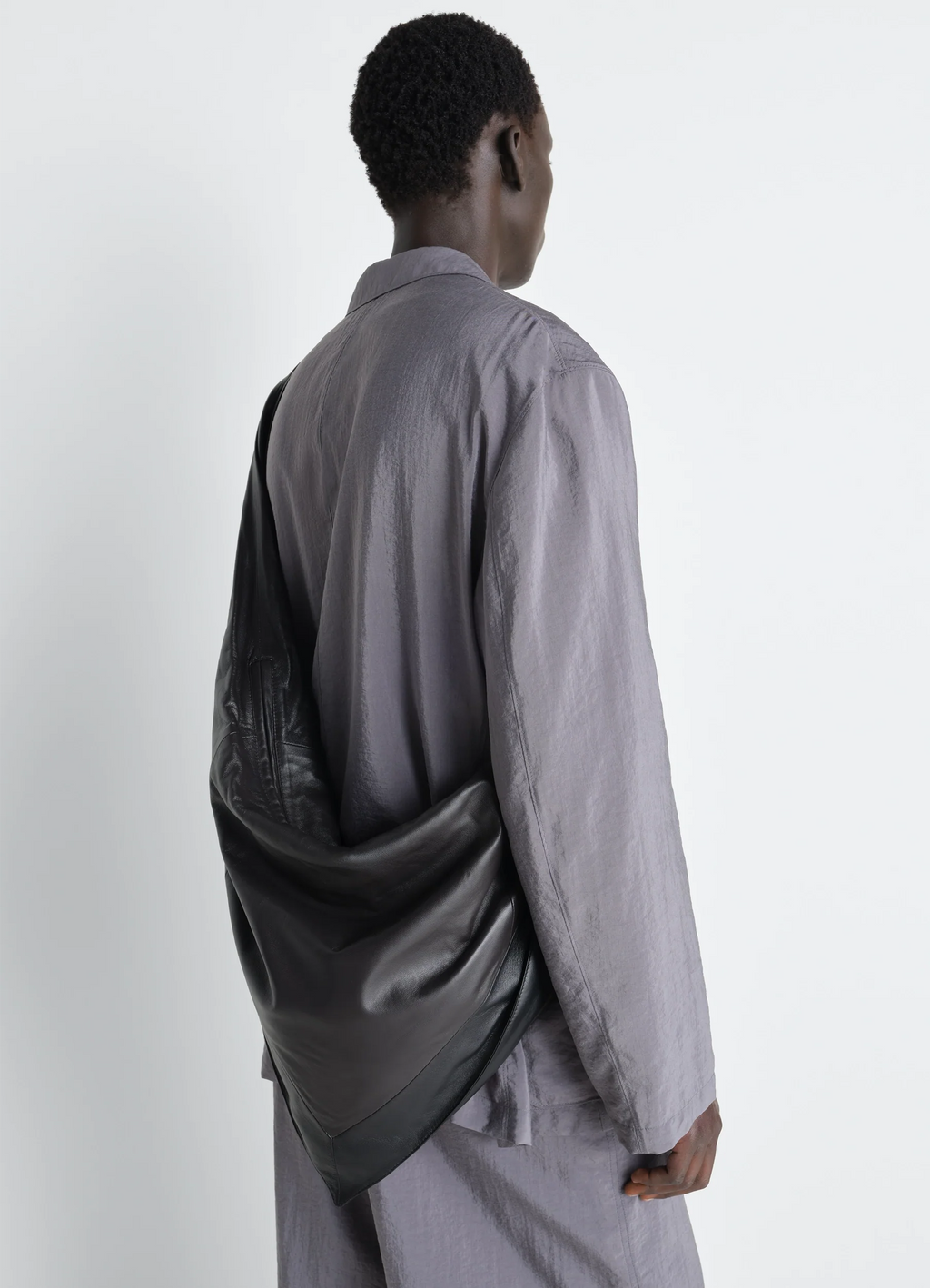 SAC FOULARD EN CUIR NAPPA BRILLANT