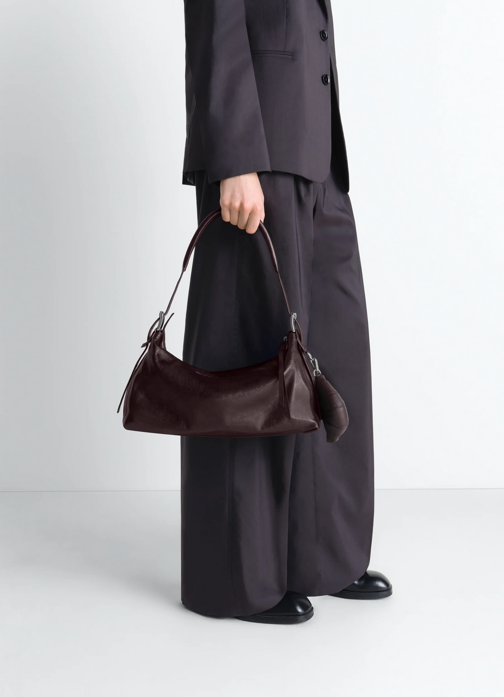 SAC BAGUETTE CEINTURÉ EN CUIR PAPER LUX