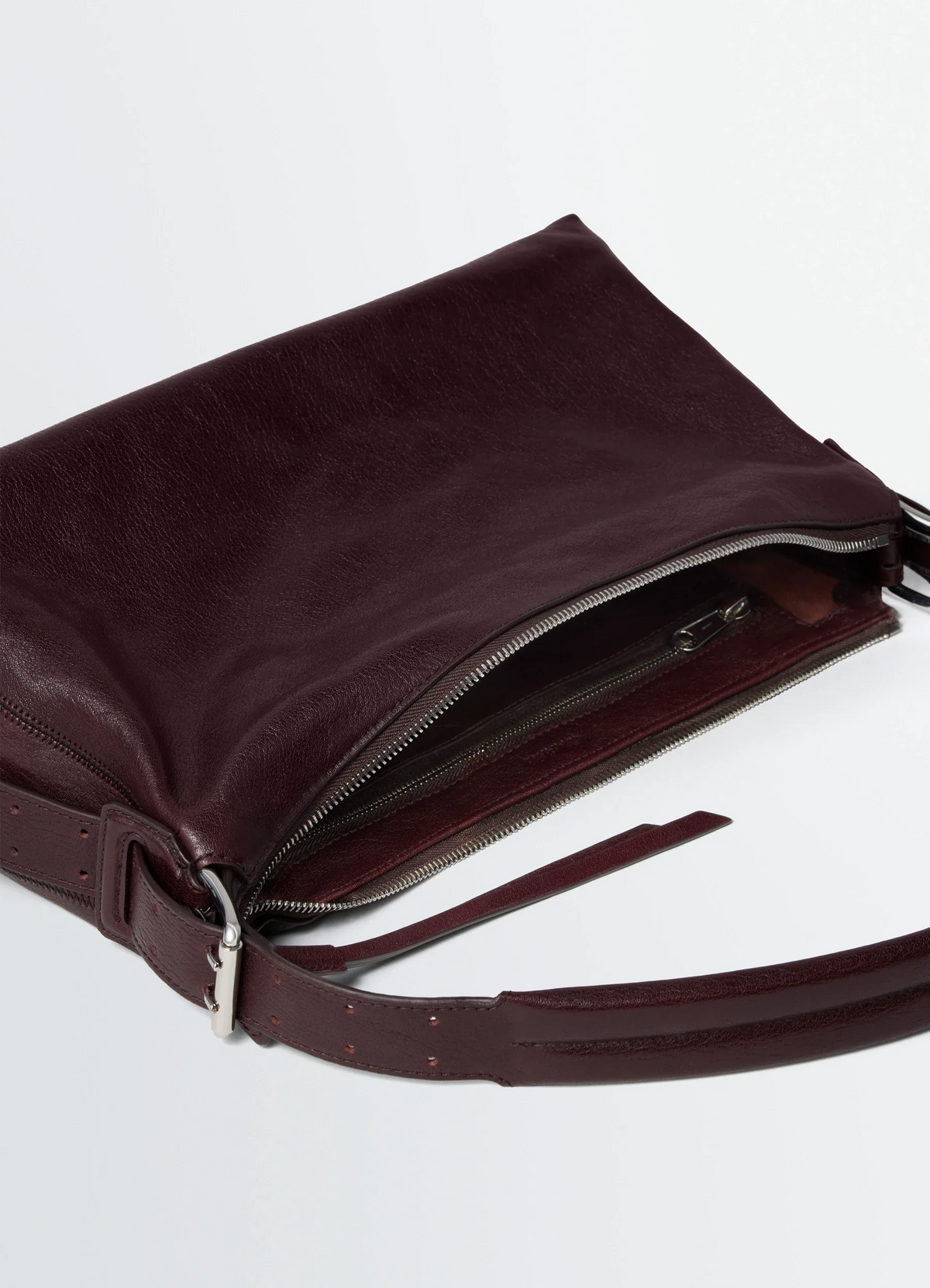 SAC BAGUETTE CEINTURÉ EN CUIR PAPER LUX