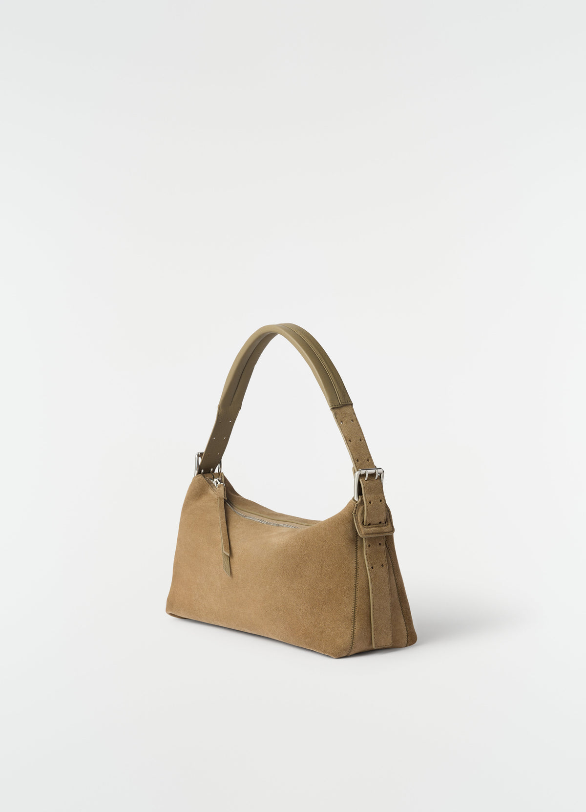 SAC BAGUETTE CEINTURÉ EN CUIR SUÈDE
