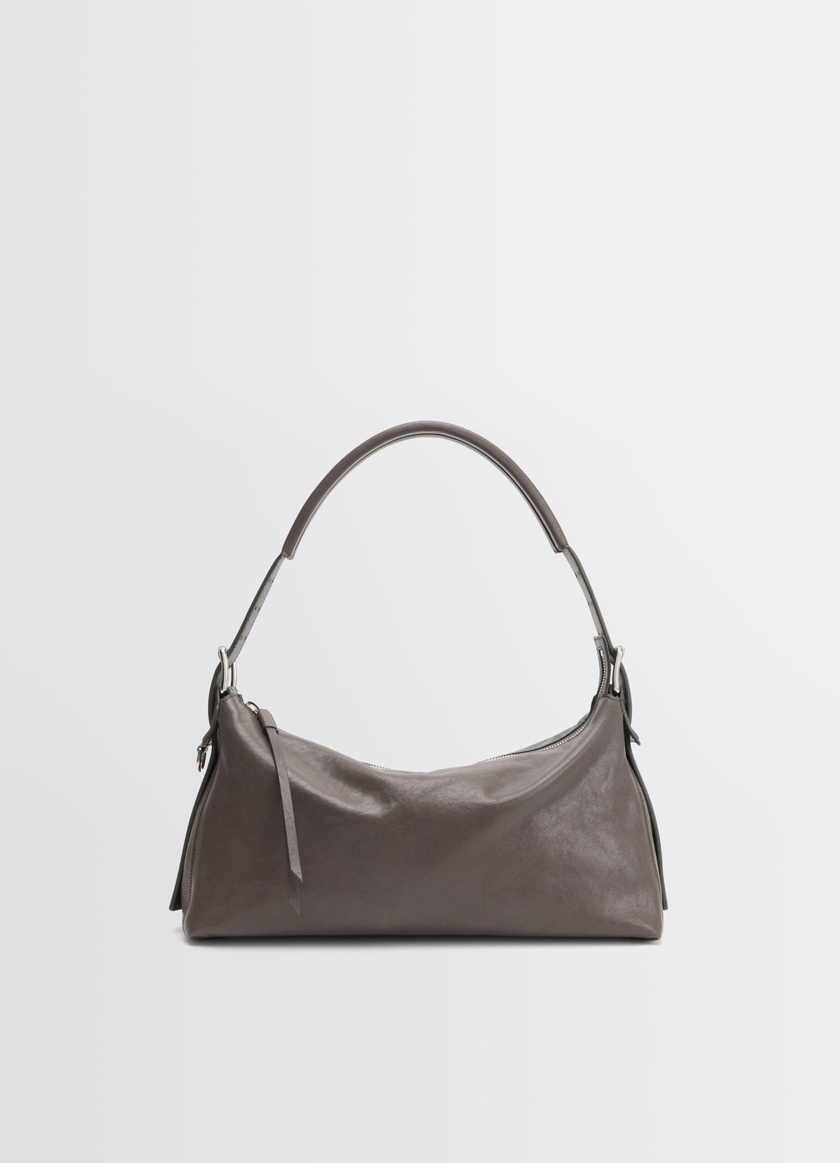 BELTED BAGUETTE BAG IN PAPER LUX LEATHER
