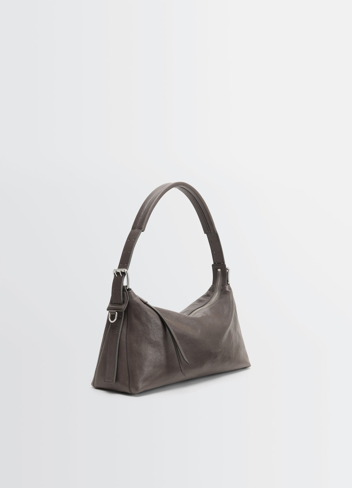 BELTED BAGUETTE BAG IN PAPER LUX LEATHER