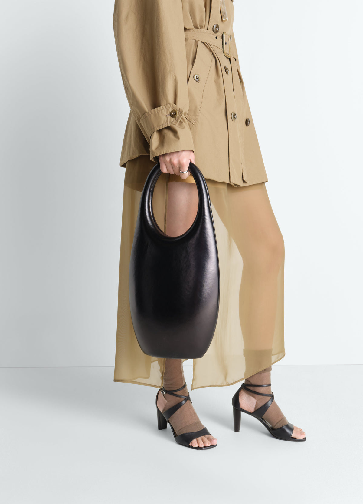 CARLOS PEÑAFIEL NAHO BAG IN MOLDED LEATHER
