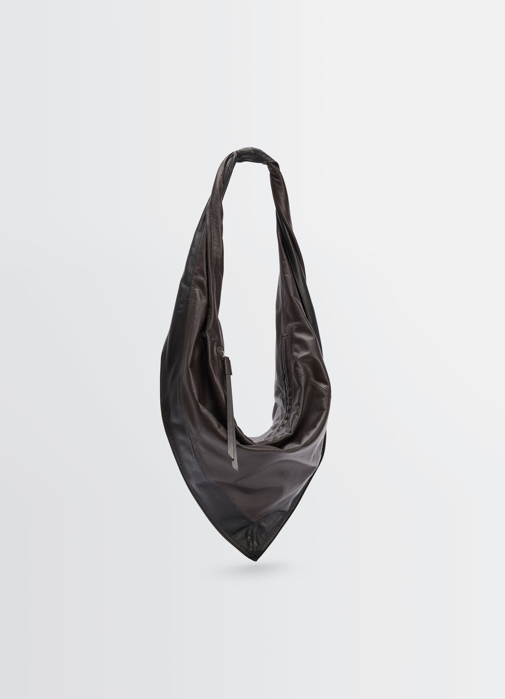 SMALL SCARF EXTENDED HANDLE BAG IN SHINY NAPPA LEATHER