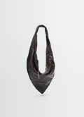 SMALL SCARF EXTENDED HANDLE BAG IN SHINY NAPPA LEATHER