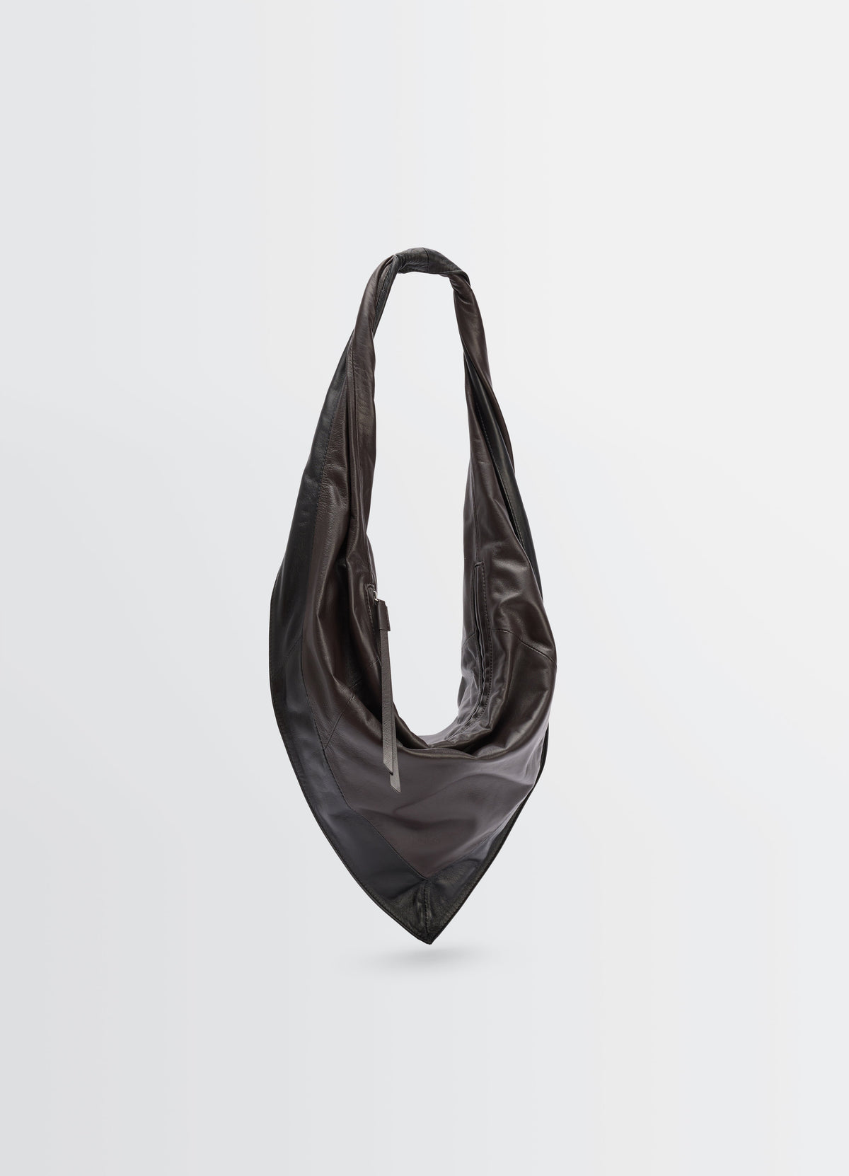 SMALL SCARF EXTENDED HANDLE BAG IN SHINY NAPPA LEATHER