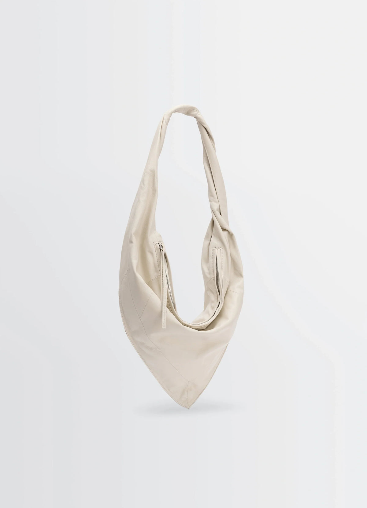 SMALL SCARF EXTENDED HANDLE BAG IN SHINY NAPPA LEATHER