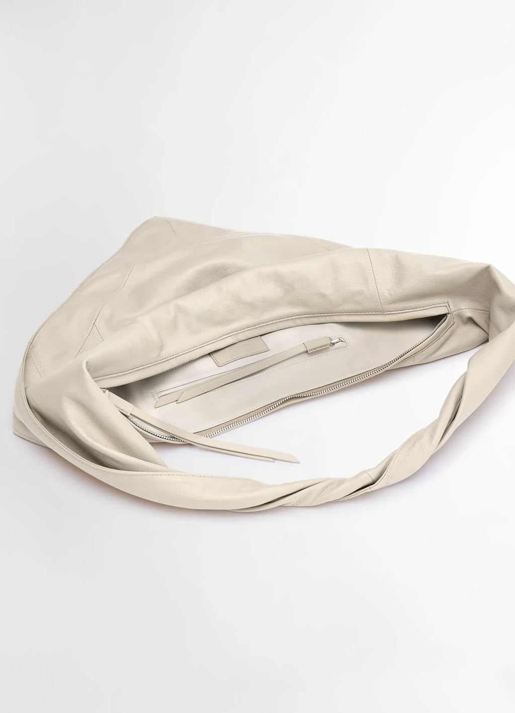 SAC À POIGNÉE EXTENSIBLE PETIT FOULARD EN CUIR NAPPA BRILLANT