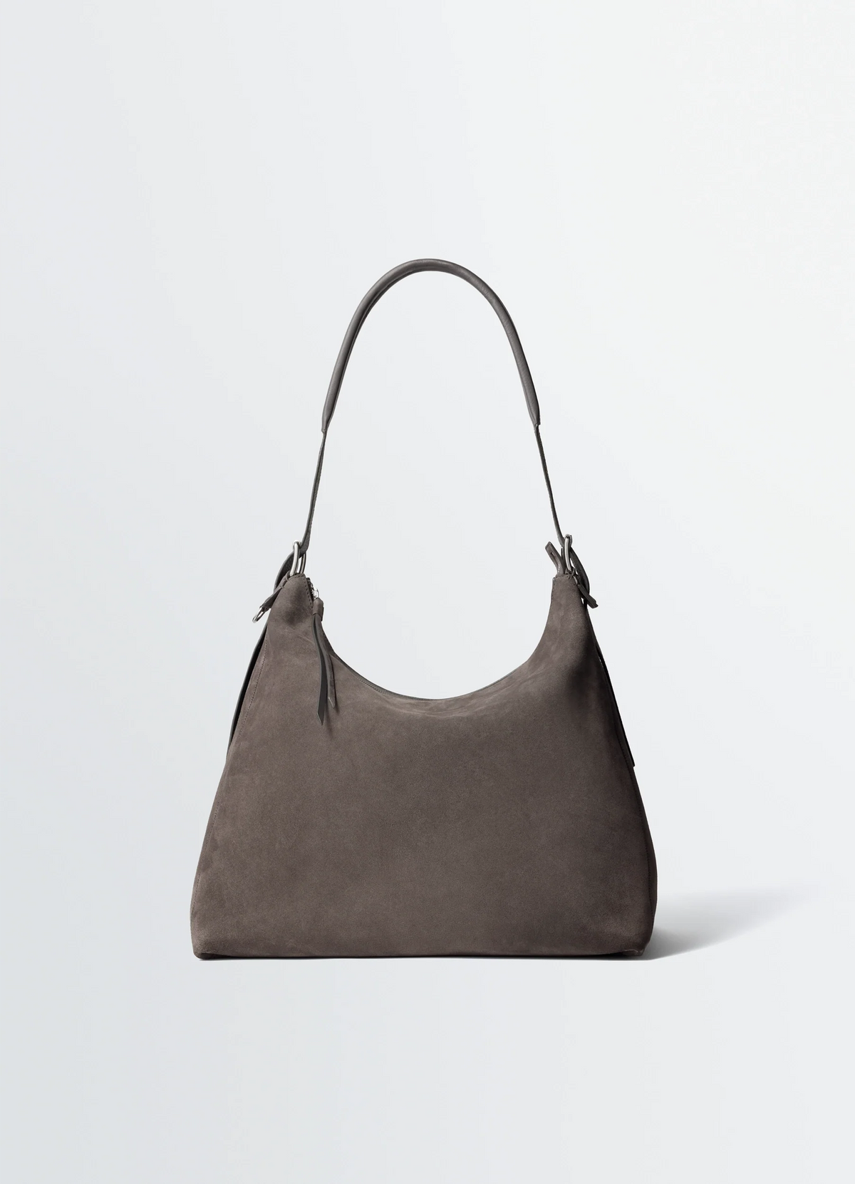 BELTED HOBO BAG IN SUEDE LEATHER