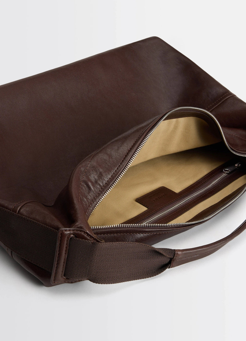 BERLINGOT HOBO BAG IN PAPER LUX LEATHER