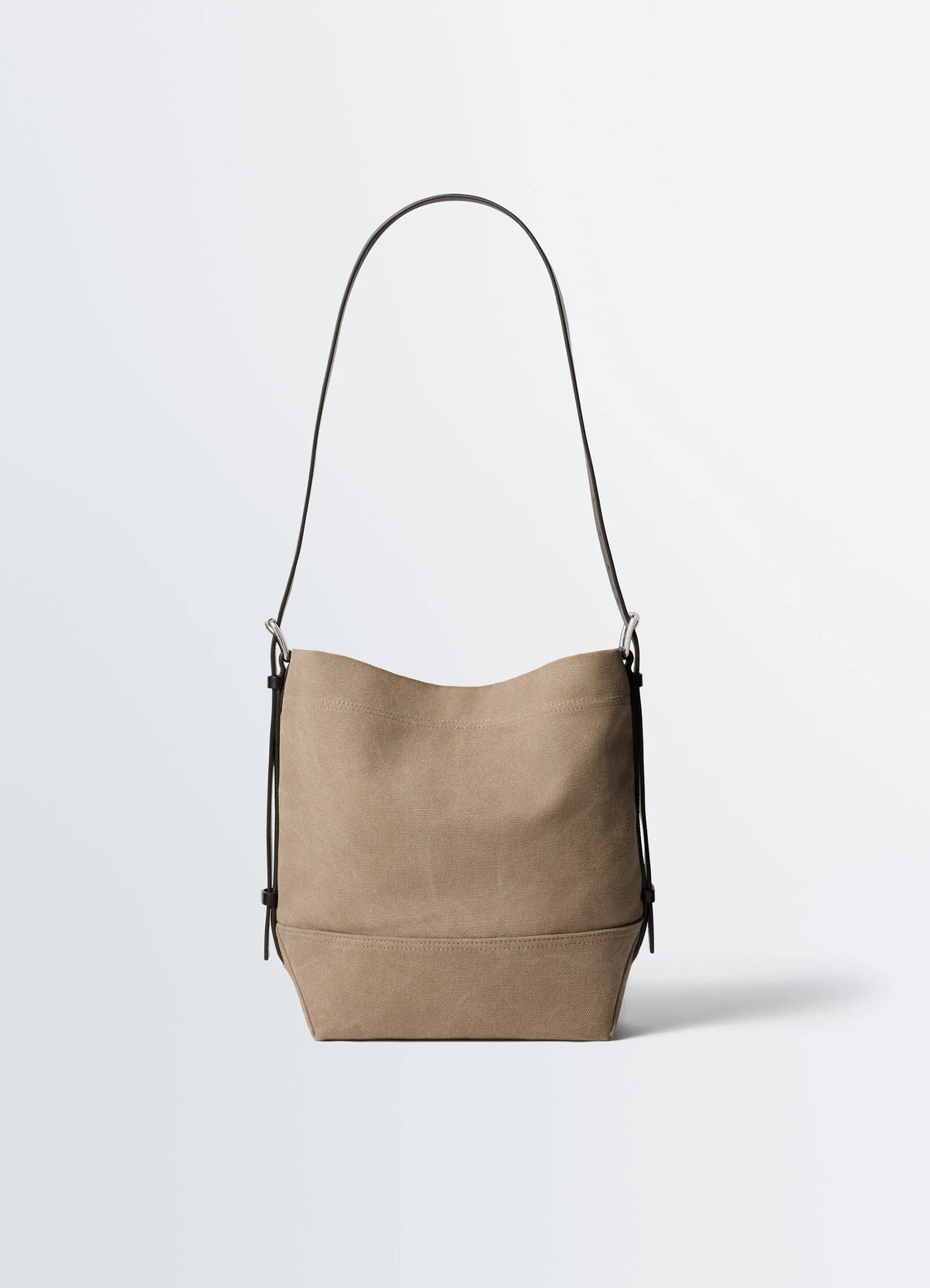 SMALL BELTED TOTE BAG IN TIE-DYE COTTON CANVAS