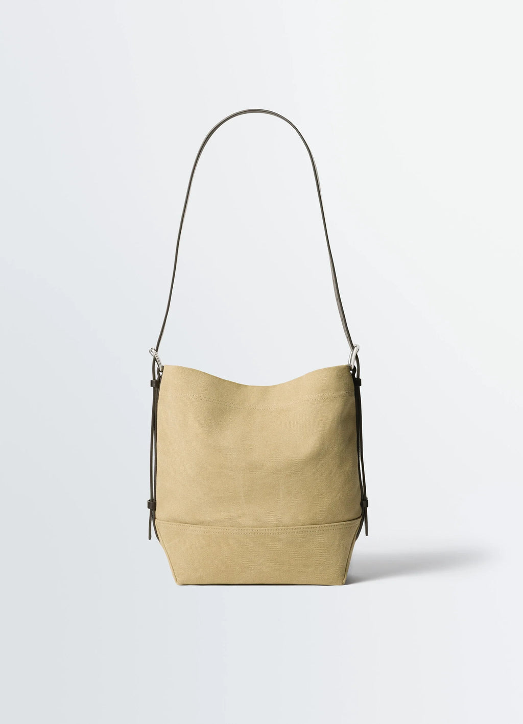 SMALL BELTED TOTE BAG IN TIE-DYE COTTON CANVAS