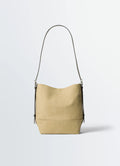 SMALL BELTED TOTE BAG IN TIE-DYE COTTON CANVAS