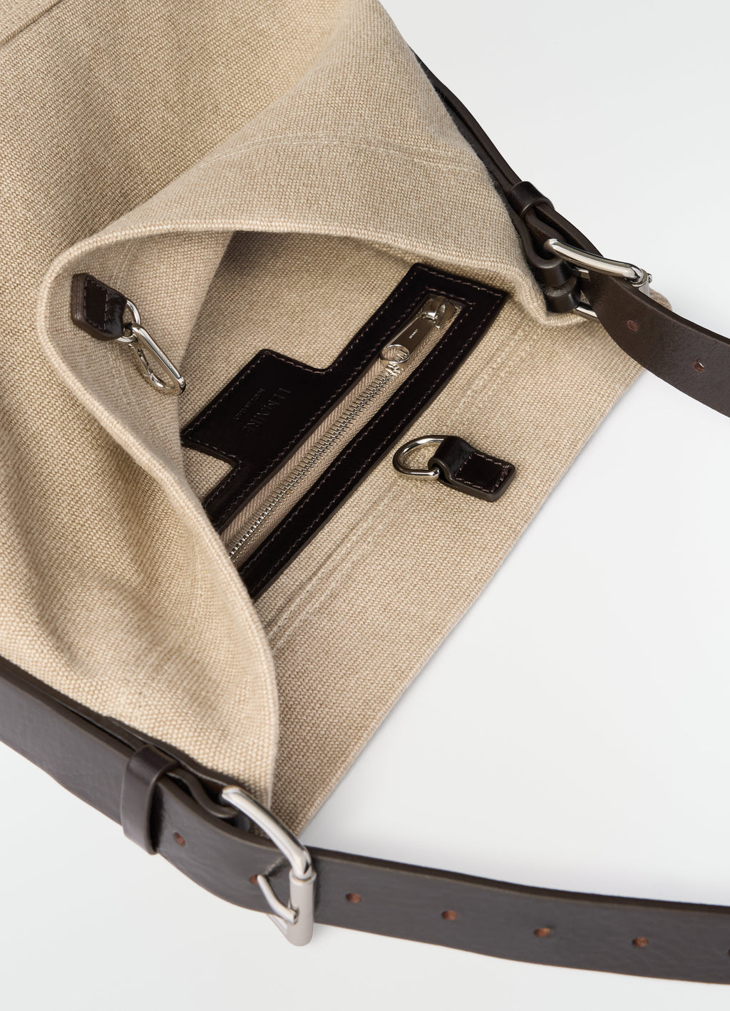 PETIT CABAS À CEINTURE EN TOILE DE COTON ÉCOLOGIQUE ÉPAIS