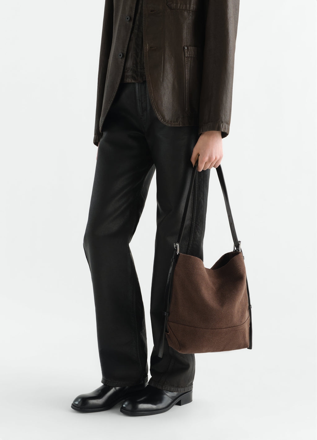 SMALL BELTED TOTE IN ECO HEAVY COTTON CANVAS