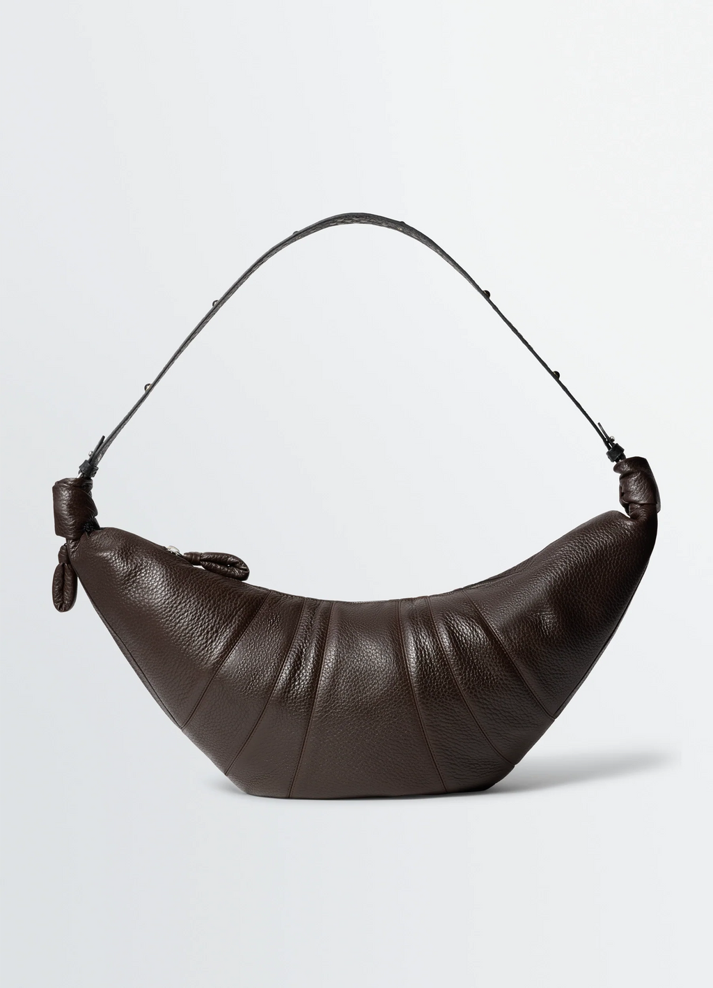 WESTERN STUDS LARGE CROISSANT BAG IN GRAINED COW LEAHER