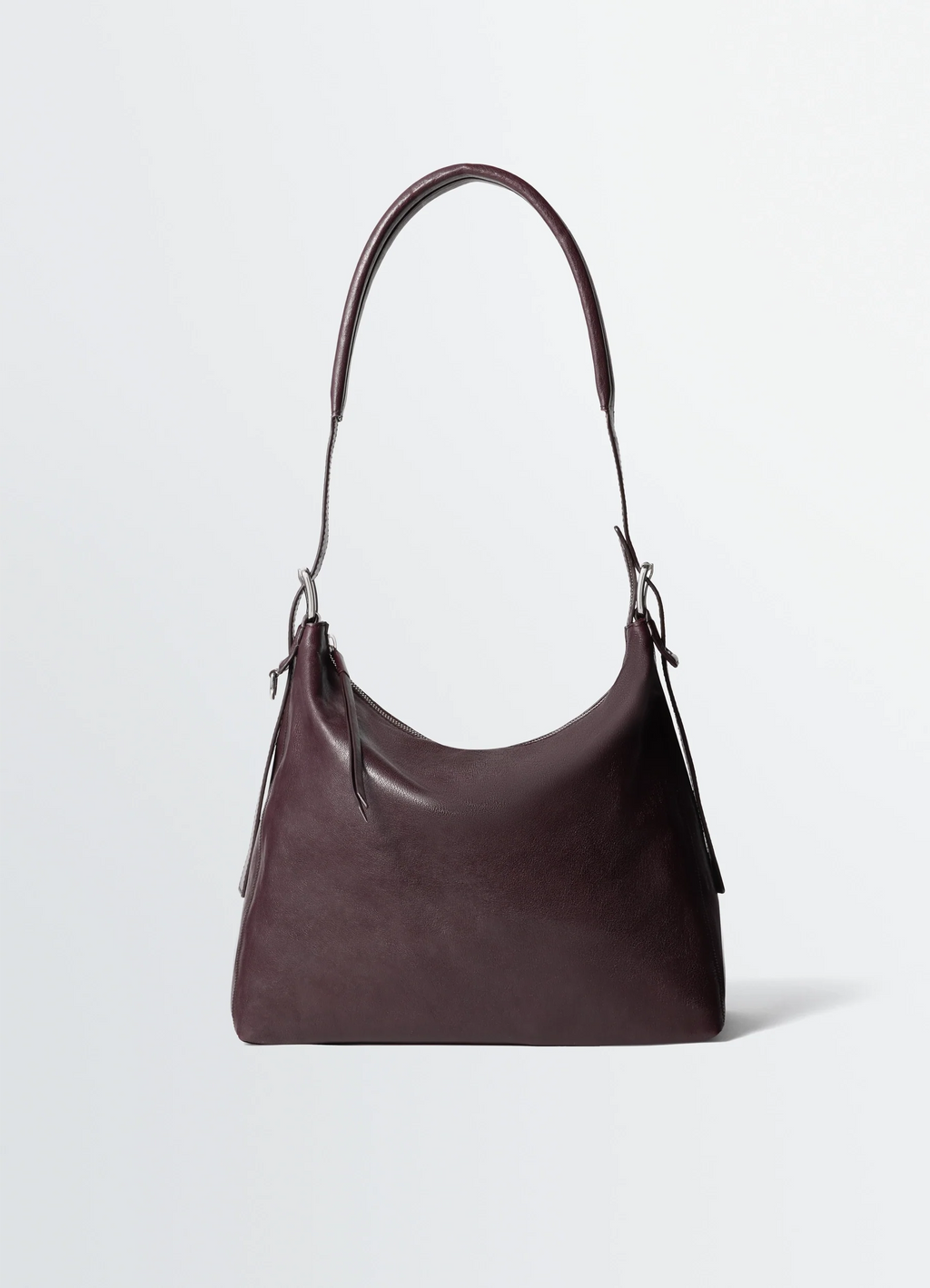 SMALL BELTED HOBO BAG IN PAPER LUX LEATHER