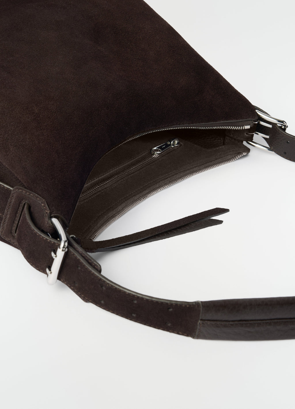 PETIT SAC HOBO À CEINTURE EN CUIR SUÉDÉ