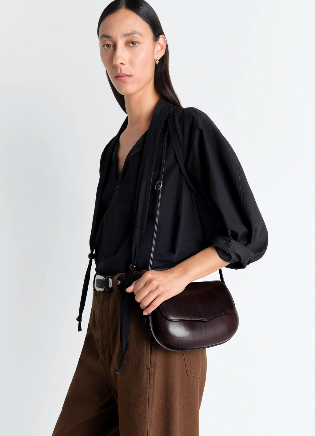 BELLY BAG IN PATINA COWSKIN LEATHER