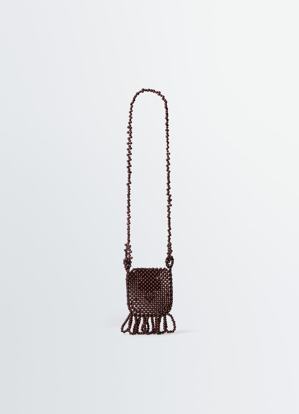 GRIGRI NECKLACE BAG IN WOODEN BEADS