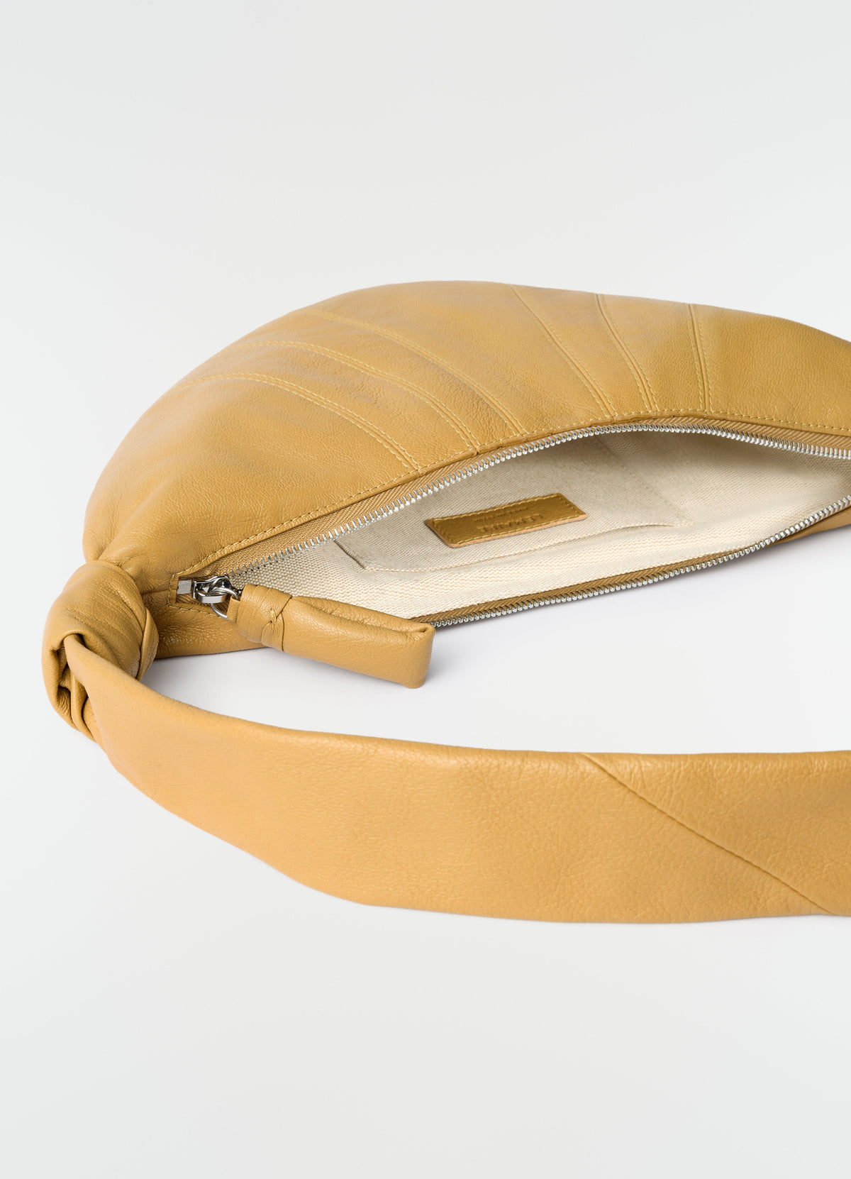 SMALL CROISSANT BAG IN GOATSKIN LEATHER