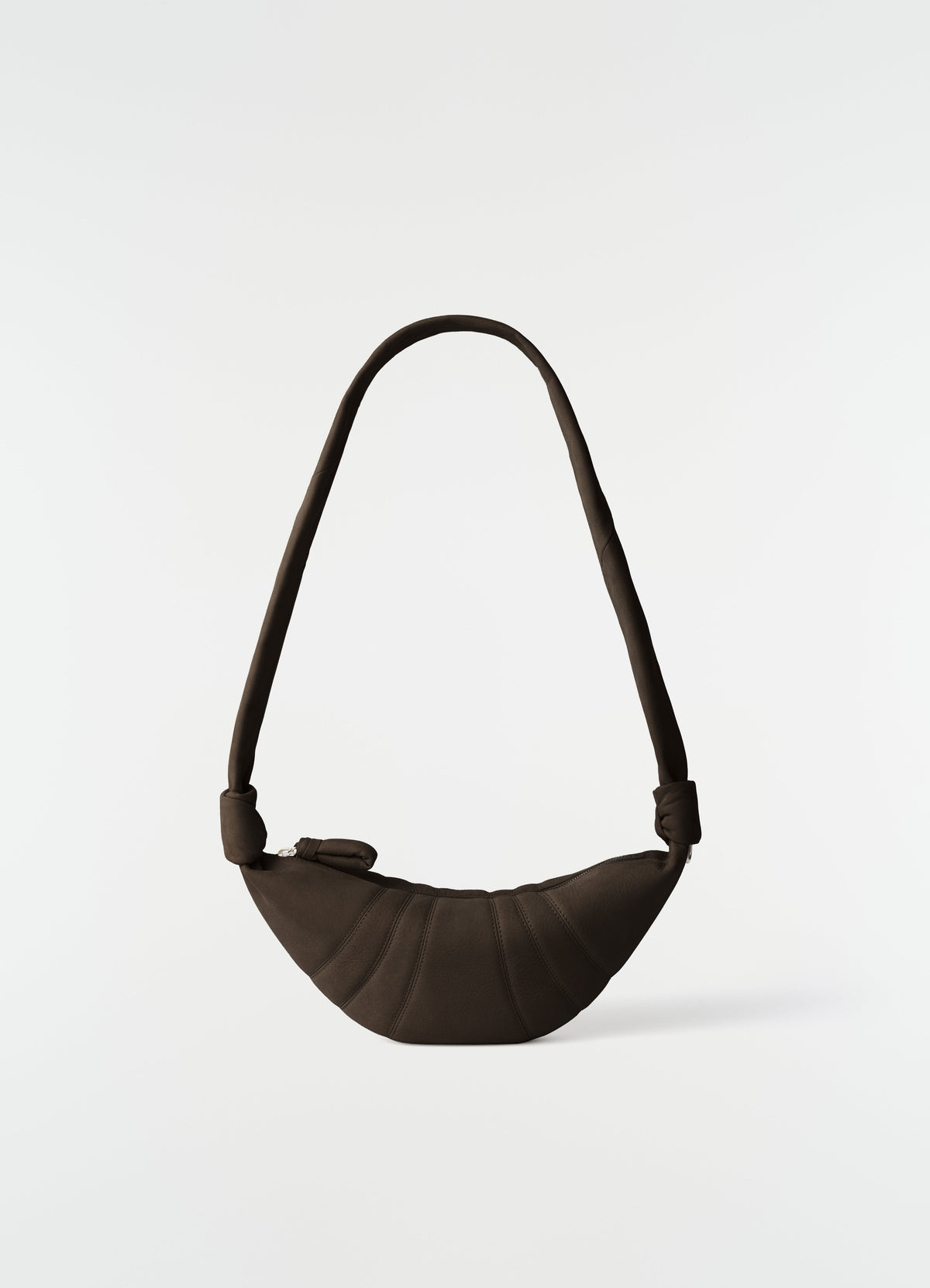 PETIT SAC CROISSANT EN CUIR NUBUCK D'ALPAGA