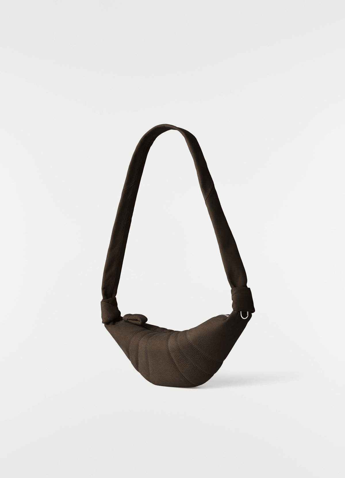PETIT SAC CROISSANT EN CUIR NUBUCK D'ALPAGA
