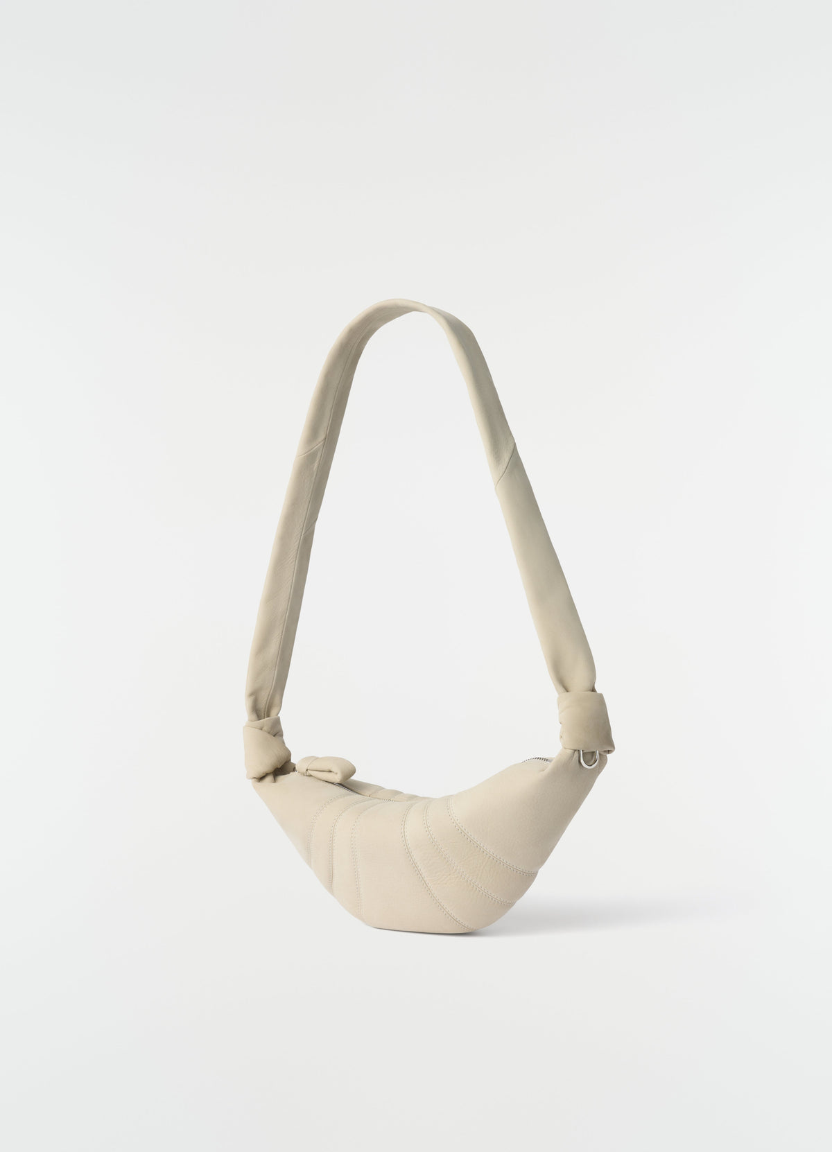 SMALL CROISSANT BAG IN ALPACA NUBUCK LEATHER