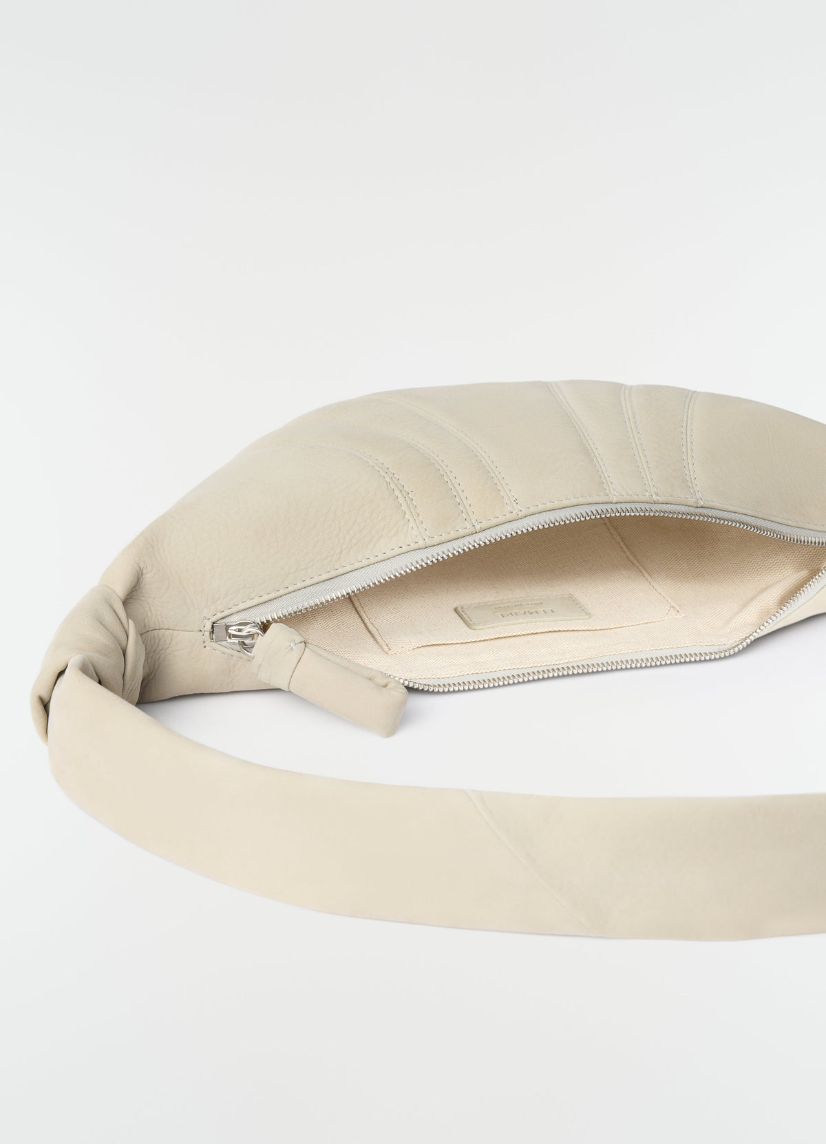 SMALL CROISSANT BAG IN ALPACA NUBUCK LEATHER